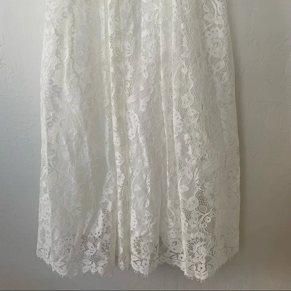 ASOS BRIDAL EDITION Grace Lace Long Sleeve Crop Top Maxi Wedding Dress - Picture 15 of 16